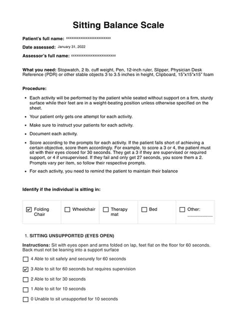 sitting balance scale pdf.